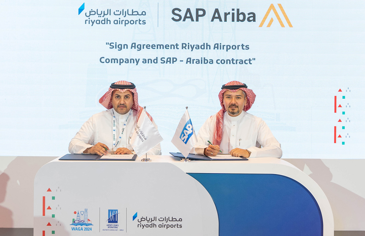شركة مطارات الرياض تتعاون مع “إس إيه بي” لتحديث البنية التحتية للمشتريات في مطار الملك خالد الدولي